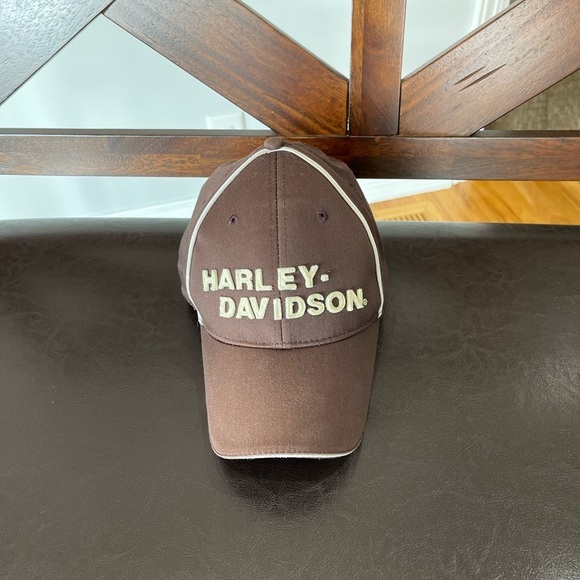 Harley Davidson baseball hat in brown - Picture 3 of 17